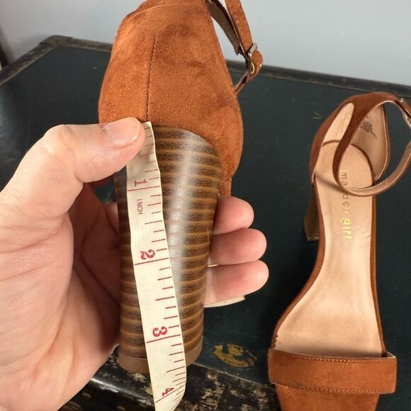 Madden Girl Bella-S Pumpkin Brown Block Heels Strappy sandals size 7.5 - Picture 7 of 7